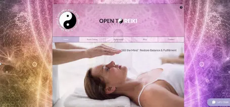 Open to Reiki Wix Professional Site